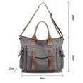 thumbnail image 2 of Bolso de mano con asa superior para mujer, bolso de hombro, bolso de mensajero, bolso cruzado, bolso de viaje para el trabajo, 2 of 6