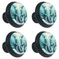 thumbnail image 2 of 4 Pcs Elephant Knobs for Kitchen Cabinet Cupboard Dresser Bookcase Drawer Pulls Handles Round Home Decor, 2 of 8
