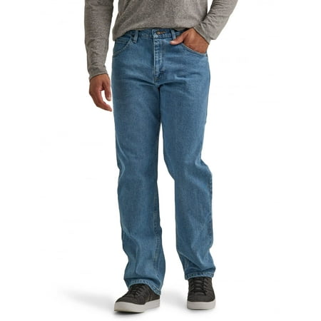 Wrangler Authentics Men's Big & Tall Classic 5-Pocket Relaxed Fit Jean, Light Stonewash Flex, 46W x 30L