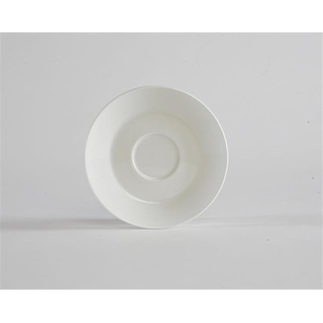 Tuxton China AMU-084 Soucoupe AlumaTux Modena 6 Po - Blanc Perle - 3 Douzaines