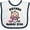 White and Navy, variant on Inktastic Future Field Hockey Player Baby Girl Girls Baby Bib