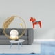 thumbnail image 2 of Escultura de caballo de cristal con forma de bola, figura de metal, adorno de escritorio, estatua, soporte para pasillo, chimenea, dormitorio, sala de, 2 of 8