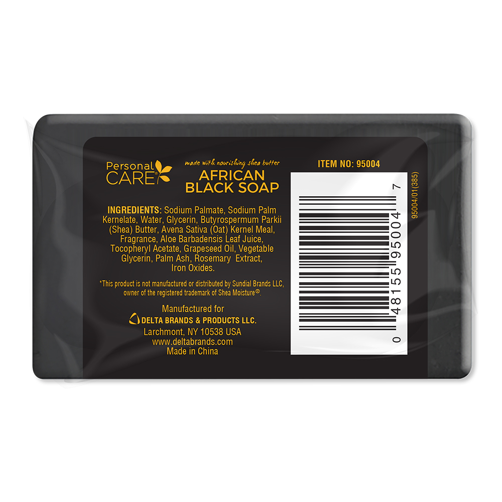 Personal Care African Black Soap. Anti Acne. 4 oz / 113 G - image 2 of 3