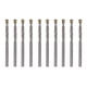 thumbnail image 2 of Brocas helicoidales de vástago recto, 10 piezas, juego de brocas helicoidales, herramientas eléctricas, estética elegante, 2 of 9