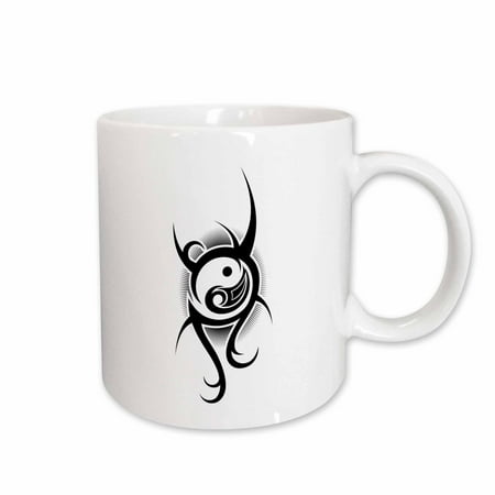 3drose, Chinese Yin Yang Tattoo, 15oz Mug