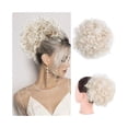 thumbnail image 1 of Afro Puff Kinky Curly Bun Hair Synthetic Drawstring Ponytail Clip In Short Extensions Hairpieces, 1 of 6