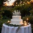 thumbnail image 3 of Decoración de tarta de madera Tisbonsy Almost Married para tartas de boda, 3 of 5