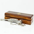 thumbnail image 3 of Pirate's Melody: Nickel-Plated Bosun's Pipe Whistle with Chain & Handcrafted Rosewood Anchor Case | Unleash The Spirit of The Sea with Nagina International's Maritime Decor Collection, 3 of 6