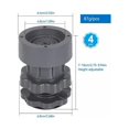 thumbnail image 2 of nipocaio Tapis pour Laveuse Anti-Vibration, 4 Pcs Tapis Universel pour Laveuse, Réglable de 7 à 10 cm Support Anti-Vibration Anti-Bruit pour Sécheuse de Laveuse, 2 of 5