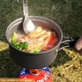 thumbnail image 6 of 11/12/17/22 PCS Camping Cookware Mess Kit, 800ml (28oz) Backpacking Camping Pot+Pan Set, Lightweight and Compact Cookware for Hiking, Picnic and Camping, 6 of 7