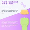 thumbnail image 5 of WOLMIK Cat Feed Spoon - 4 PCS Cats Strip Happy Spoons Cat Treat Squeeze Spoons Dispenser Multi-Functional Liquid Snack Feeders Pet Feeding Spoon for Cats Pet Food Feeder for Wet Food & Puree, 5 of 5