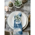 thumbnail image 3 of Hokiten Kitchen Dinner Napkins Set of 8 Blue Marble Abstract Cloth Napkins Reusable Washable Table Napkins for Weddings Cocktail Parties Holiday Table Decor 20x20 Inch, 3 of 8