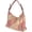 Pink, variant on Women's PU Leather Hobo Bag Retro Large Totes Shoulder Crossbody Bag Checkered Handbag Top Handle Purse Satchel