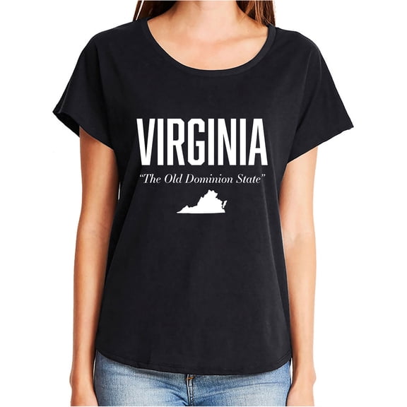 Virginia The Old Dominion State Womens Dolman Tee