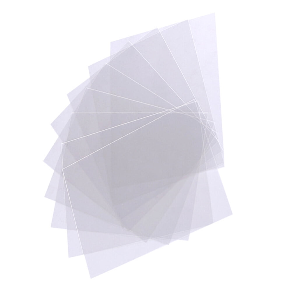 10pcs Transparent PET Film Heat Resistant Clear Film Sheets Plastic Sheet For Box Packaging