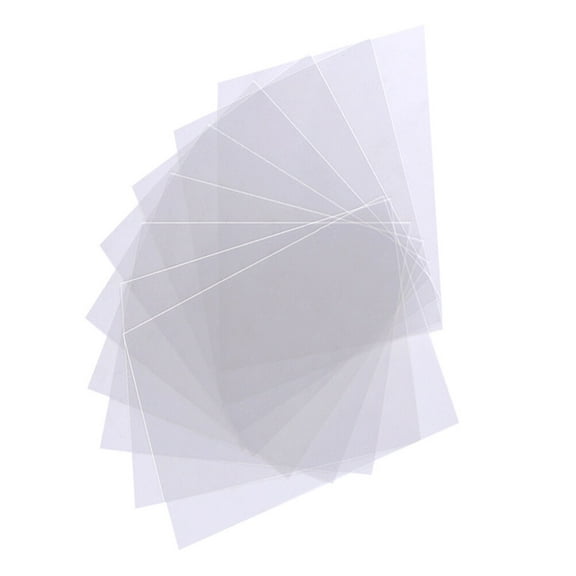 MUSEYA 10pcs Clear Plastic Board Sheets Transparent Film For Gift Box Packaging