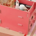 thumbnail image 3 of Caja de almacenamiento de escritorio de madera Organizador de suministros de oficina multifuncional Estuche cosmético adorable Methold JJ14122-05B, 3 of 7