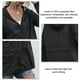 thumbnail image 4 of Cortavientos con capucha,Impermeable para mujer Cortavientos con capucha Chaquetas impermeables para mujer Chubasquero probado y confiable, 4 of 5