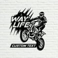 thumbnail image 5 of Handmadetneonsign Custom Motocross Biker Metal Wall Art LED Light - Personalized Dirt Bike Led Sign, 5 of 5