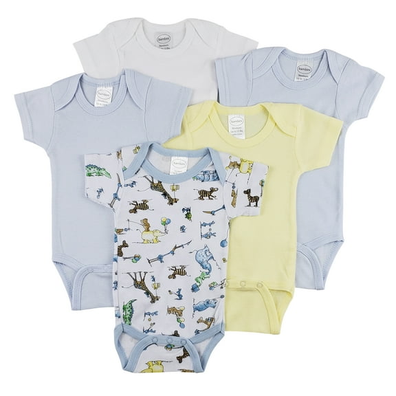 Bambini Short Sleeve One Piece 5 Pack