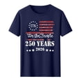 thumbnail image 4 of Mens Fourth of July Shirt Usa 250Th Anniversary Patriotic T-Shirts American Flag Tops Round Neck Short Sleeve Printed Tees, 4 of 5