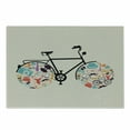 thumbnail image 1 of Hipster Cutting Board, Bicycle Vehicle with Wheels Full of Old Fashioned Hipster Urban Subculture, Decorative Tempered Glass Cutting and Serving Board, Small Size, Multicolor, by Ambesonne, 1 of 1