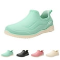 thumbnail image 2 of XIMIN Women's Slip-On Rain Boots Waterproof Garden Shoes Solid Color Lightweight Short Ankle Work Shoes and Outdoor Farming Garden Clogs, 2 of 8