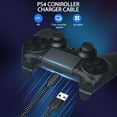 thumbnail image 2 of PS4 Controller Charger Cable 3-Pack 6FT for Xbox One Controller Dualshock 4,PS4 Charging Cord,Nylon Braided Micro USB Data Sync Cable for PlayStation 4 PS Slim Pro,Charge and Play Wire 6 ft, 2 of 6