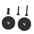 thumbnail image 3 of CoudarTitie Door Hole Cover Plate 6.7cm Deadbolt Cover Plate for Commercial Dorm Bedroom black, 3 of 9