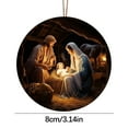 thumbnail image 2 of Merry Christmas! Suncoda Suncoda Christmas Decorations, Xmas Nativity Scene Ornaments 2024 New Christmas Tree Ornaments, Christmas 3D Hanging Ornament for Holiday Party Home, Christmas Gifts, 2 of 2