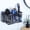 Black, variant on YIGII Hair Dryer Holder Cabinet Hair Tool Organizer Wall Mount Blow Dryer Holder For Bathroom Under Sink Hair Styling Hot Tool Straightener Hair Brush Curling iron Storage Rack