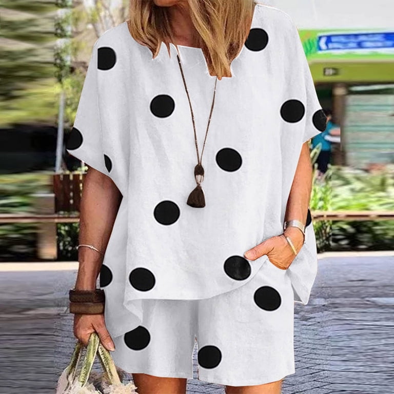 Ibuvkizy Two Piece Sets for Women,Summer Casual Outfit Sets,Women Jogger Outfit Plus Size,Women Casual Summer Round Neck Printed Short Sleeve Tops and Ibuvkizy Two Piece Sets for Women,Summer Casual Outfit Sets,Women Jogger Outfit Plus Size,Women Casual Summer Round Neck Printed Short Sleeve Tops and
