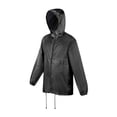 thumbnail image 2 of Paquete 40 piezas de Rompevientos de poliéster con gorro integrado negro L, 2 of 3