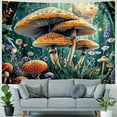 thumbnail image 4 of Fenyluxe  Mushroom Tapestry Floral Plant Tapestries Aesthetic Moon Butterfly Tapestry Botanical Flowers Tapestry Vintage Green Tapestry Wall Hanging for Bedroom 40x60inch, 4 of 6