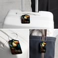 thumbnail image 6 of Toucan Square PU Leather Luggage Tags, 2 Pack, with Privacy Cover and Stainless Steel Ring - Suitable for Travel, Backpack, Handbag - Bag Tags, Handbag Tags, 6 of 7