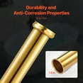 thumbnail image 5 of Adjustable Freestanding Bathtub Drain Kit - 2 Brass Tail Pipes & ABS Adapter, Leak-Proof Design, 5 of 10