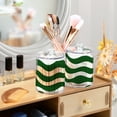 thumbnail image 6 of Green Wavy Lines Translucent Plastic Cans Storage Canisters with Lid Set of 4, 6 of 7
