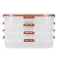 thumbnail image 2 of Contenedor De Almacenamiento De Galletas, Caja De Almacenamiento Portátil De 4 Capas Para Bolas De Masa, Sellado Efectivo De Frescura Para Fiestas, 2 of 7