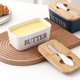 thumbnail image 4 of Caja de sellado de mantequilla nórdica Contenedor de almacenamiento de queso de mantequilla de madera de cerámica (B) Ehuebsd Libre de BPA, 4 of 6
