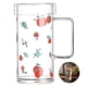 thumbnail image 3 of Bewildely 500ml / 700ml Taza linda ligera Taza de vidrio impresa con asa Taza para beber de oficina de gran capacidad Taza para beber refrigerada por aire Barra de herramientas Numero 3 Bewildely HA025872-03, 3 of 6
