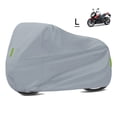 thumbnail image 1 of Graflsoa All-Season Silver 210D Oxford Cloth Waterproof Motorcycle Cover with Adjustable Strap, Compact & Lightweight for Bikes & Scooters, Fade & Tear Resistant, 1 of 6