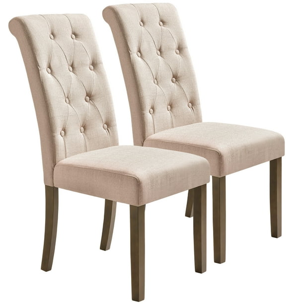 Tufted Premium Dining Chairs Set Of 2, High Back Dining Room Chairs Set Of 4