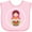 AD-Pink, variant on Inktastic Matryoshka Russian Cute Pink Nesting Doll Girls Baby Bib