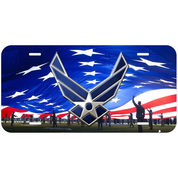 Air Force  US Flag Novelty Car License Plate