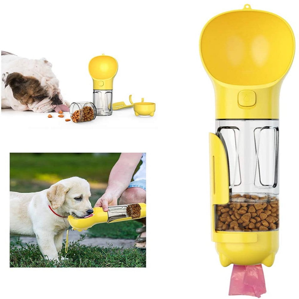 Dog Water Bottle for Walking, Multifunctional and Portable Dog Travel