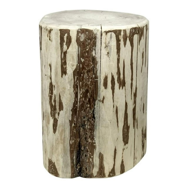 Montana Woodworks Homestead Transitional Wood Cowboy Stump in Natural