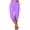 Purple, variant on Staron Women's Cropped Pants High Waist Casual Loose Yoga Capris with Pockets Soft Stretchy Workout Lounge Outdoor Sports Pants, Red XL