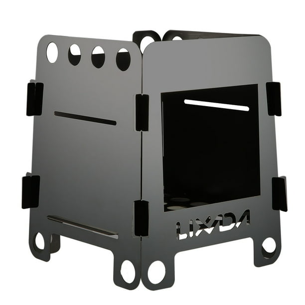 Lixada Camping Stove Portable Folding Stainless Steel Stove Wood