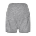 thumbnail image 3 of LUOGENLI Maternity Pants Summer Maternity Shorts for Women Pregnancy Elastic Waist Home Sleep Pajama Workout Shorts Comfy Summer Clothes Maternity Pants Plus Size 4X Maternity Pants Extender Beige S, 3 of 7