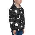 thumbnail image 3 of Kdxio Crescent and Stars Pattern Boys Athletic Unisex Boys Girls Hoodie with Pocket Sweatshirts-Medium, 3 of 6
